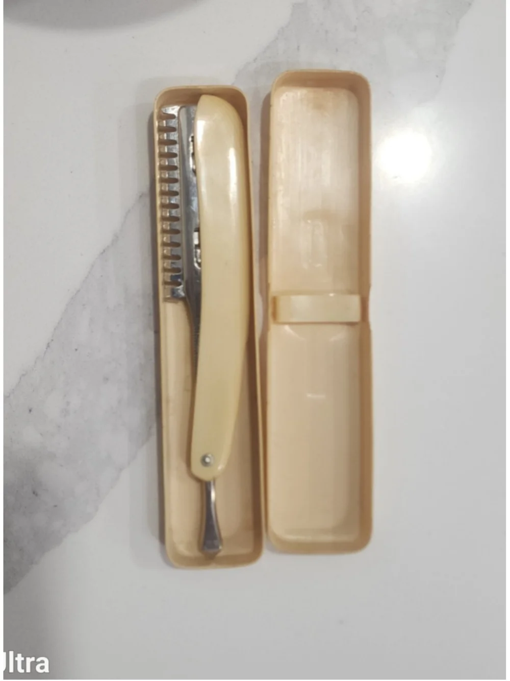 Vintage Durham Duplex DE Straight Razor Trimmer, Barber CLEAN